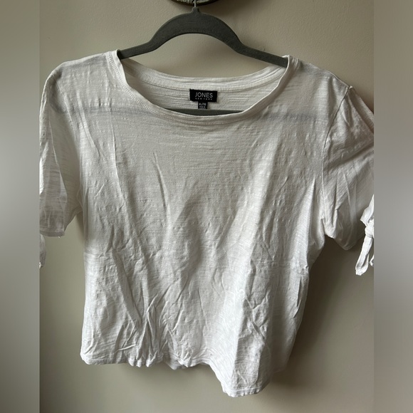 Jones New York white t-shirt with open sleeves in XL - Picture 2 of 6